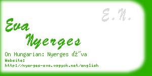 eva nyerges business card